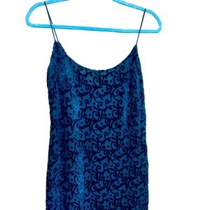 Vintage 1995 LUNDRY By Shelli Segal Maxi Dress 100% Silk Size 4 Made in USA